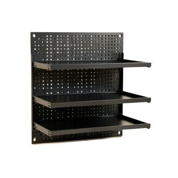 Cliff Bend Empty Wall-Mounted Tool Organizer Panel - Black