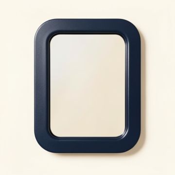 Olive Branch Framed Wall Mirror - Navy (synthetic illustration; no displayed measurements)