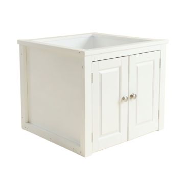 Wren Dell Empty Furniture-Style Litter Enclosure - White