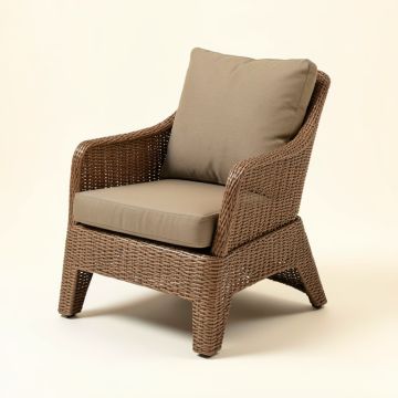 Decastro Stacking Patio Dining Chair With Cushion (synthetic illustration; no displayed measurements)