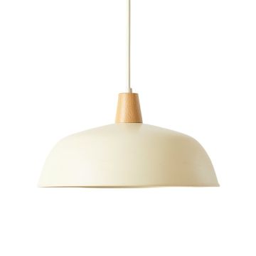 Brook Bluff Pendant Light Suspended From One Plain Cable - Cream