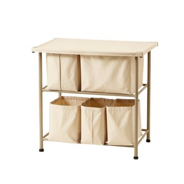 Juniper Crest Laundry Sorting Station With Plain Removable Bags - Beige