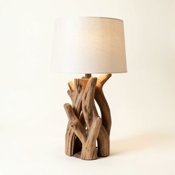 Weldon Faux Driftwood 32 '' Table Lamp (synthetic illustration; no displayed measurements)