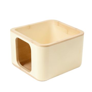 Cedar Bridge Empty Furniture-Style Litter Enclosure - Cream