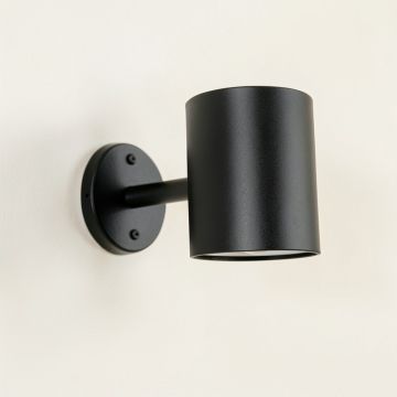 Clay Bend Wall Sconce Mounted On A Plain Wall - Black (synthetic illustration; no displayed measurements)