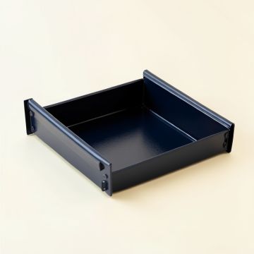 Brook Crest Empty Under-Desk Cable Tray - Navy (synthetic illustration; no displayed measurements)