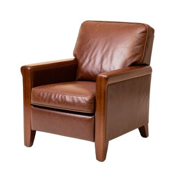 Kirksville 29 '' Wide Genuine Leather Armchair (synthetic illustration; no displayed measurements)
