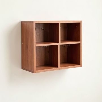 Vale Crossing Wall-Mounted Entryway Organizer Shelf - Terracotta (synthetic illustration; no displayed measurements)
