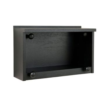 Clay Bridge Wall-Mounted Entryway Organizer Shelf - Black