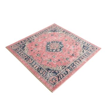 Brannan Shag Pink/Blue Area Rug