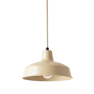 Moss Bridge Pendant Light Suspended From One Plain Cable - Beige