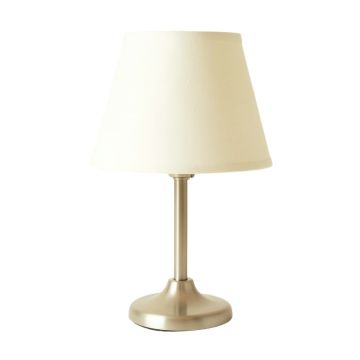 Alder Bridge Table Lamp With A Plain Fabric Shade - Ivory