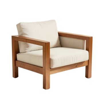 Hackett 68 '' Linen Square Arm Loveseat (synthetic illustration; no displayed measurements)
