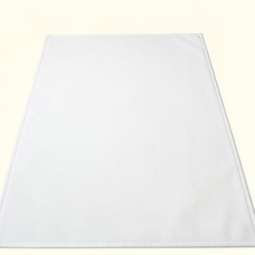 Heath Arc Rectangular Outdoor Rug - White (synthetic illustration; no displayed measurements)