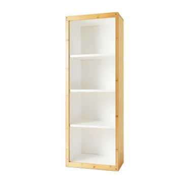 Elm Bridge Narrow Cubby Tower - White