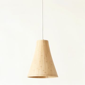 Ash Dell Pendant Light Suspended From One Plain Cable - Beige (synthetic illustration; no displayed measurements)