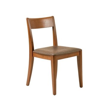 Dulce Solid Wood Dining Chair In Cider