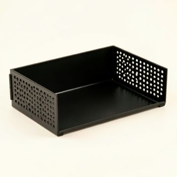 Heath Brook Empty Under-Desk Cable Tray - Black (synthetic illustration; no displayed measurements)