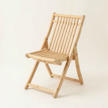 Harbor Bluff Folding Outdoor Chair - Beige (synthetic illustration; no displayed measurements)