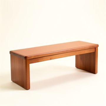 Reed Falls Indoor Bench - Terracotta (synthetic illustration; no displayed measurements)