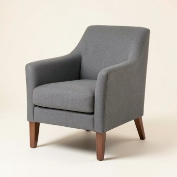 Hemington Upholstered Parsons Chair In Gray (synthetic illustration; no displayed measurements)