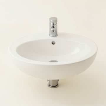 Vitreous China Oval Undermount Bathroom Sink With Overflow (synthetic illustration; no displayed measurements)