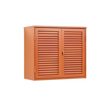 Cedar Crest Wall-Mounted Entry Cabinet - Terracotta