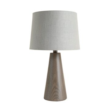 Alder Brook Table Lamp With A Plain Fabric Shade - Gray