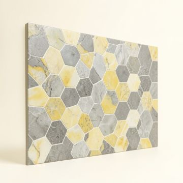 Marble Honeycomb Mosaic Wall & Floor Tile (synthetic illustration; no displayed measurements)