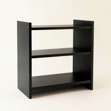 Ridge Edge Desktop Shelving Unit - Black (synthetic illustration; no displayed measurements)