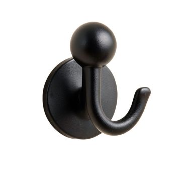 Ridge Bluff Wall-Mounted Robe Hook - Black