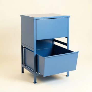 Shore Dale Freestanding Pull-Out Hamper Cabinet - Blue (synthetic illustration; no displayed measurements)