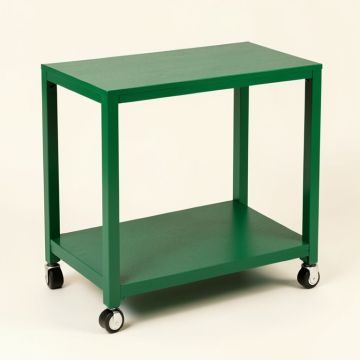 Pine Dale Empty Rolling Workshop Cart - Green (synthetic illustration; no displayed measurements)