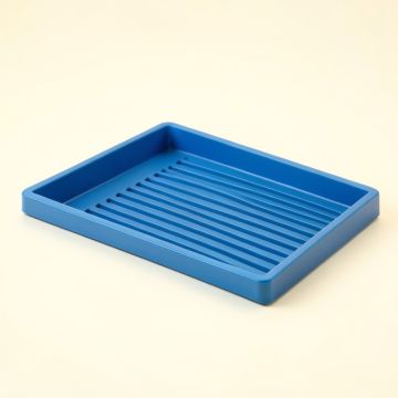 Dawn Edge Empty Under-Desk Cable Tray - Blue (synthetic illustration; no displayed measurements)
