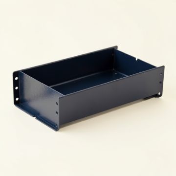 Ridge Crossing Empty Under-Desk Cable Tray - Navy (synthetic illustration; no displayed measurements)