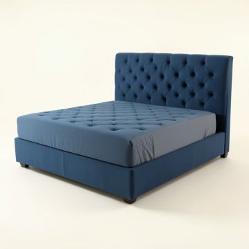 Gretna Square Tufted Upholstered Low Profile Standard Bed (synthetic illustration; no displayed measurements)