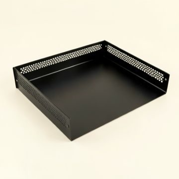 Aspen Bridge Empty Under-Desk Cable Tray - Black (synthetic illustration; no displayed measurements)