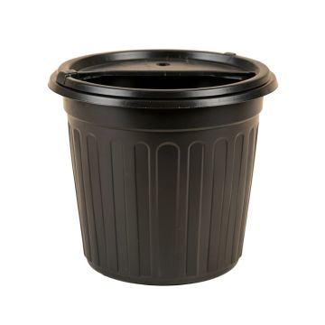 Wren Branch Closed Garden Compost Bin - Black