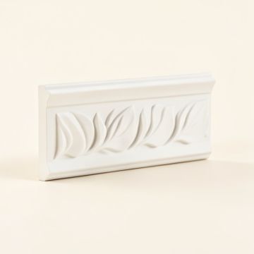 Tirana Acanthus 2 3/4 '' H X 94 1/2 '' W X 5/8 '' D Leaf Panel Moulding (synthetic illustration; no displayed measurements)