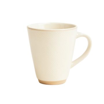 Oak Bend Ceramic Mug - Cream