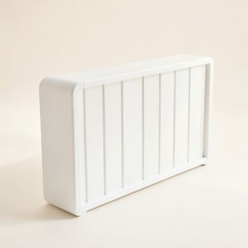 Juniper Crest Narrow Outdoor Storage Bench - White (synthetic illustration; no displayed measurements)