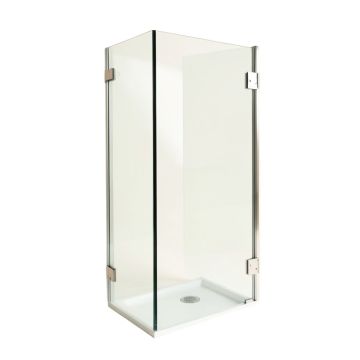 Kinkade Xl 32.25 '' W X 80 '' H Hinged Frameless Shower Door