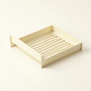 Heath Falls Empty Under-Desk Cable Tray - Cream (synthetic illustration; no displayed measurements)