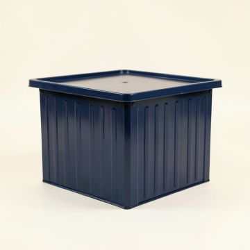Slate Crossing Closed Outdoor Storage Box - Navy (synthetic illustration; no displayed measurements)