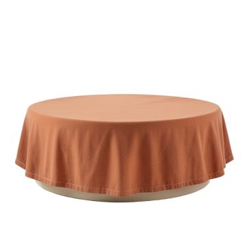 Clay Bend Flat Bed Sheet - Terracotta