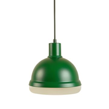 Birch Brook Pendant Light Suspended From One Plain Cable - Green