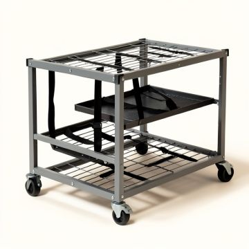 Mythinglogic Rolling Sports Ball Storage Cart (synthetic illustration; no displayed measurements)