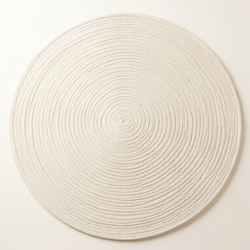 Reed Canyon Round Area Rug - Ivory (synthetic illustration; no displayed measurements)