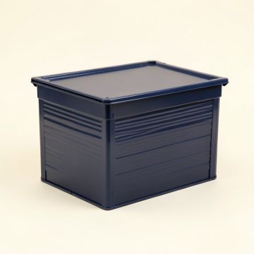 Cliff Brook Closed Outdoor Storage Box - Navy (synthetic illustration; no displayed measurements)