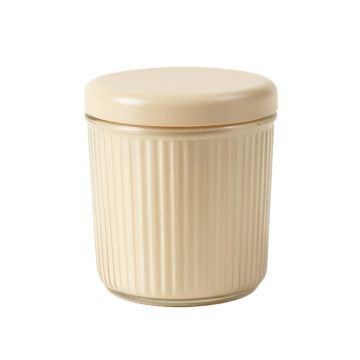 Pine Bluff Storage Canister With Lid - Beige